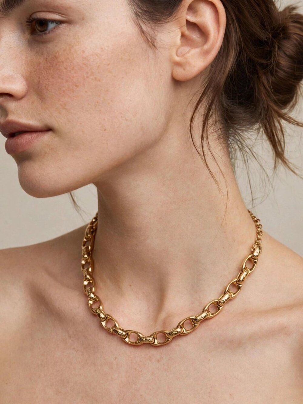 COACH  Gold-Tone  Necklace w Jewelry bag